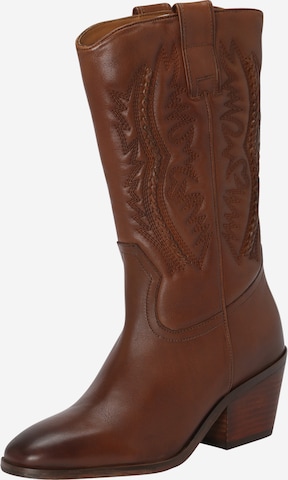 BRONX Cowboy Boots in Brown: front