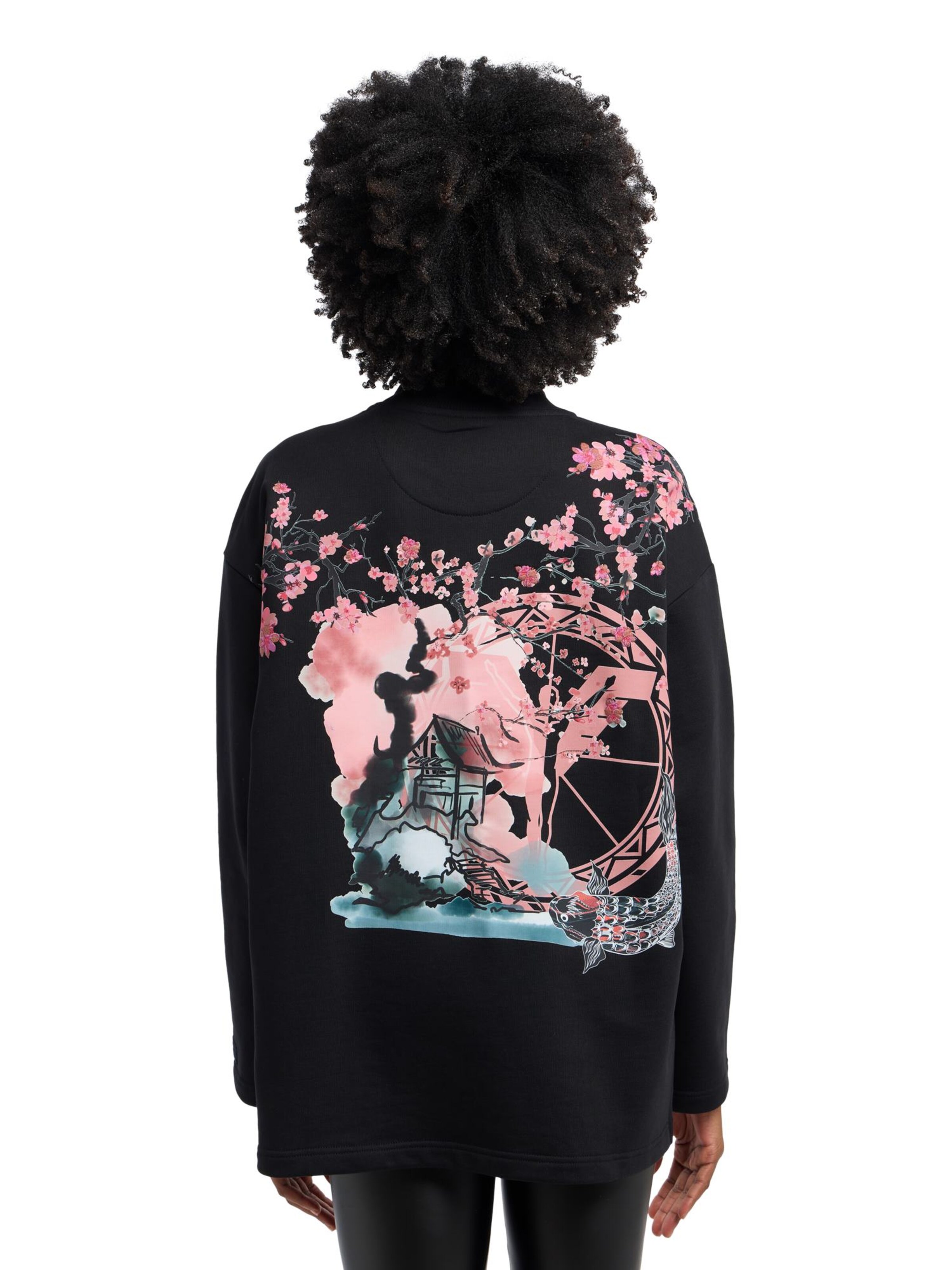 Carlo Colucci Sweatshirt 'Dragogna' in Zwart