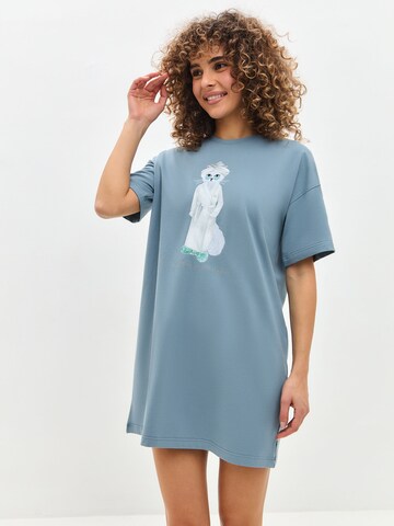 CAT by Maniita Lacitta Nachthemd in Blauw