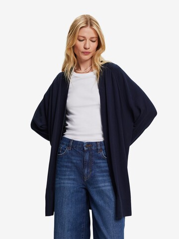 ESPRIT Knit cardigan in Blue: front