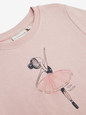 Sweat-shirt TOM TAILOR en rose