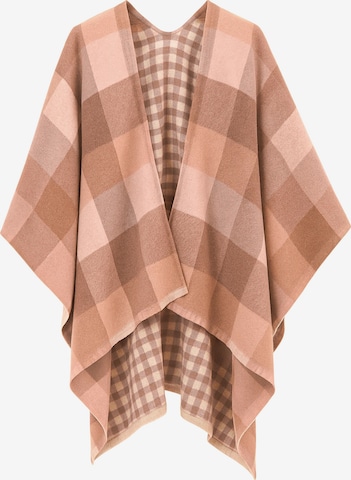 COLLEZIONE ALESSANDRO Cape 'Karo' in Rot: Vorderseite