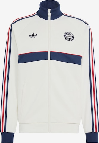 balta ADIDAS ORIGINALS Džemperis 'FC Bayern München': priekis