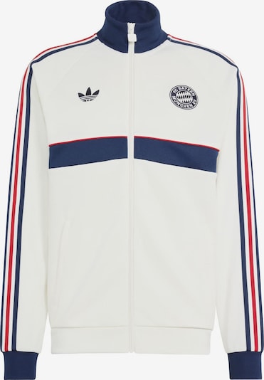 ADIDAS ORIGINALS Collegetakki 'FC Bayern München' koossa S värissä tummansininen / punainen / villanvalkoinen, Tuotenäkymä