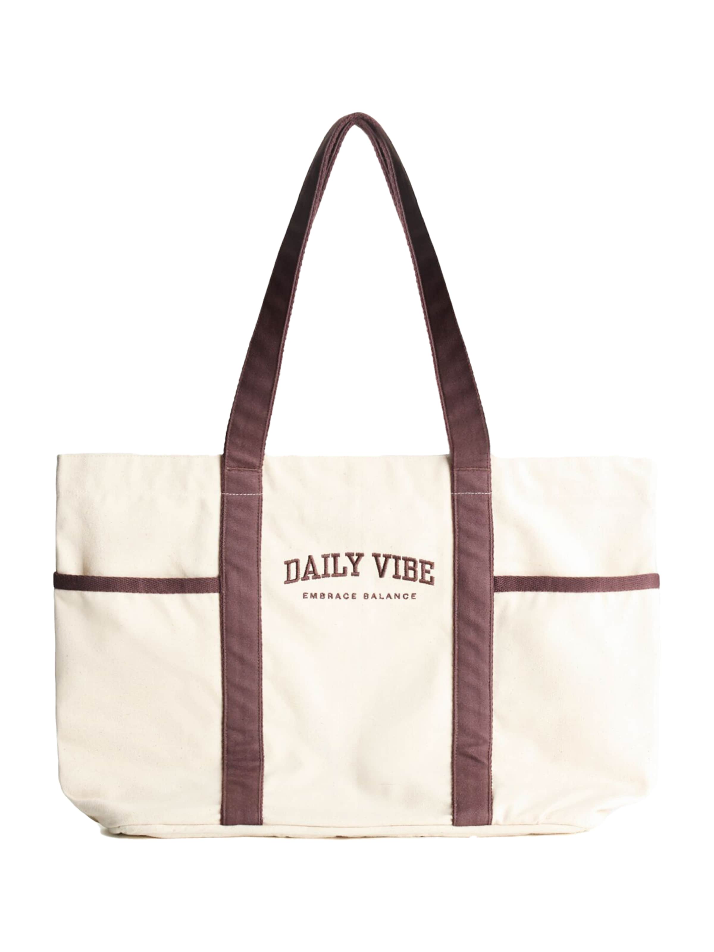 Bershka Shopper i beige: forside