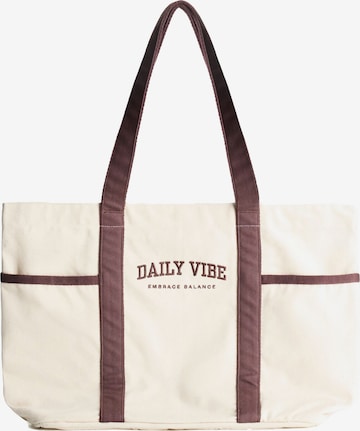 Bershka Ostoskassi värissä beige: etupuoli