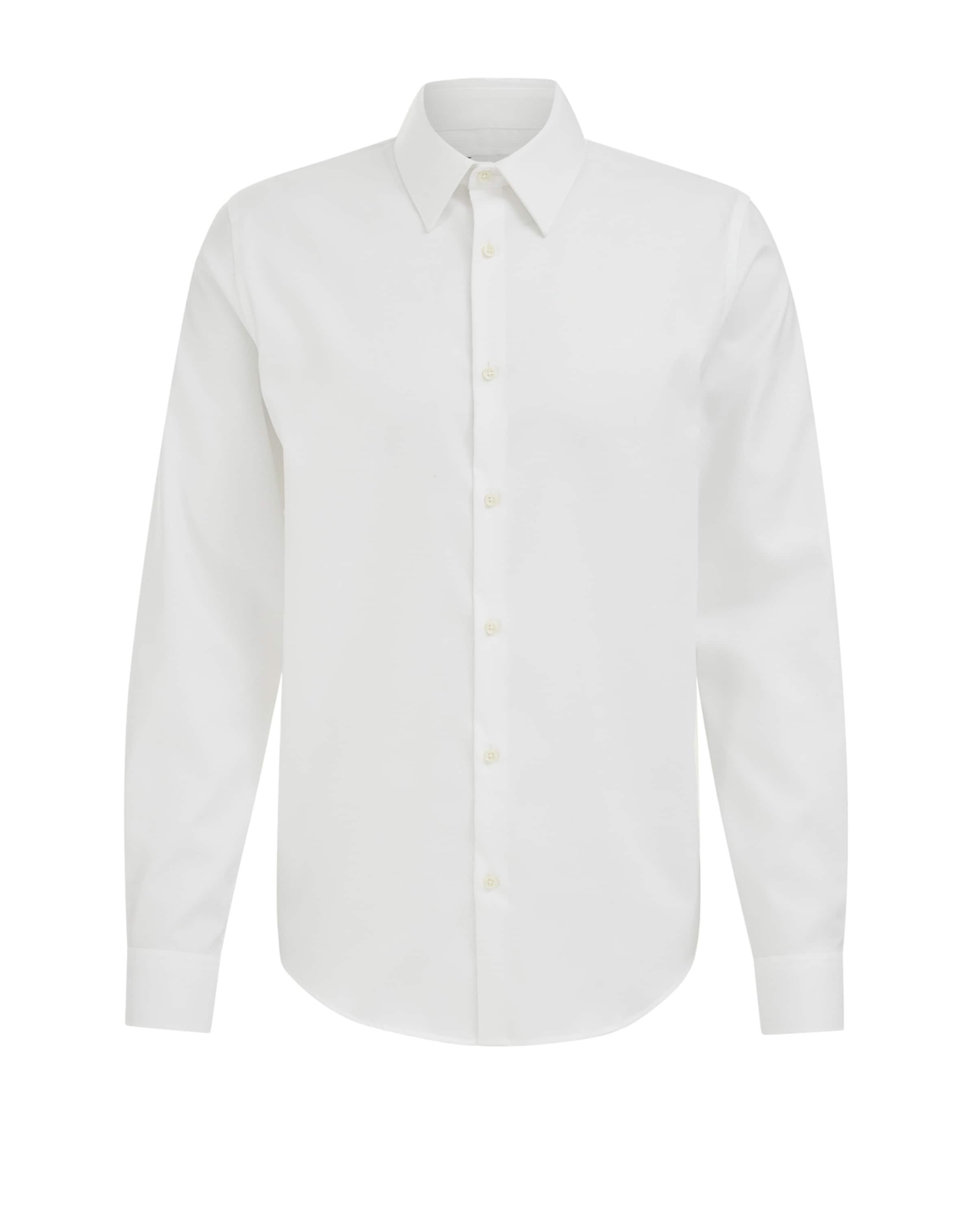 van Gils Slim fit Zakelijk overhemd in Wit: voorkant