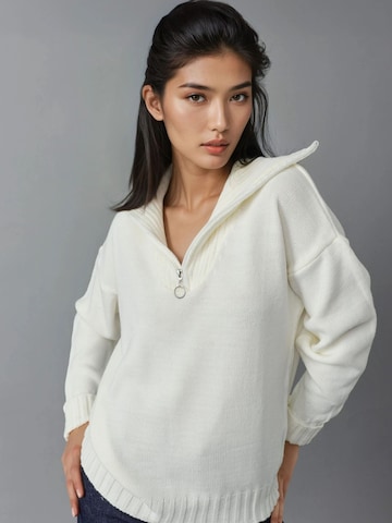 My fashion Sweater 'Pullover' in White: front
