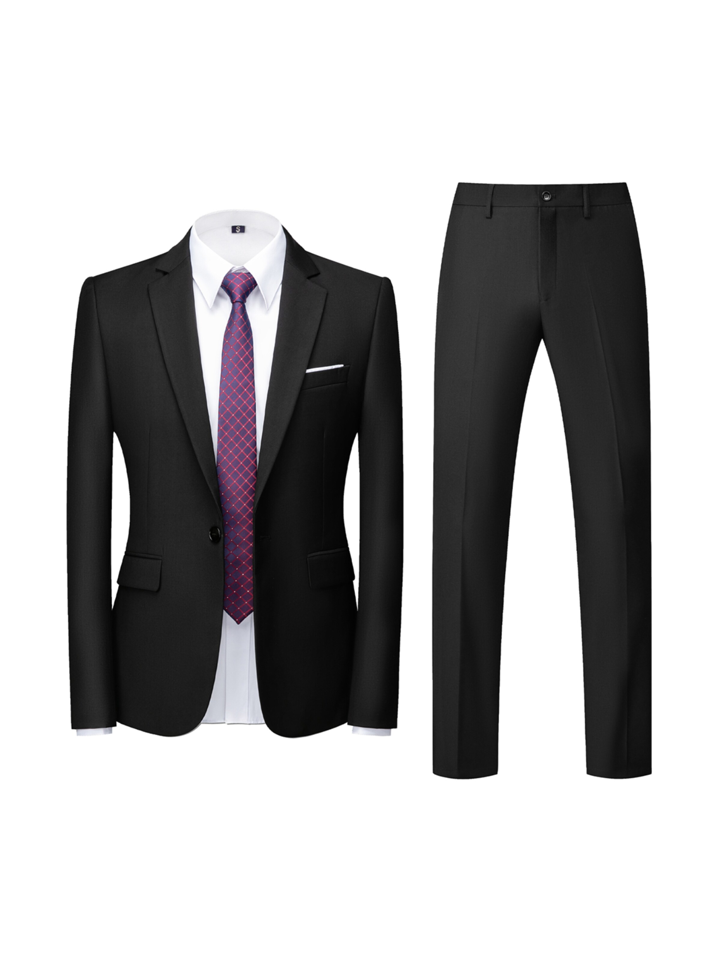 Youthup Anzug‌ in Schwarz: Vorderseite