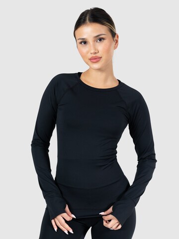 Smilodox Functioneel shirt 'Lorie' in Zwart: voorkant