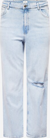 Wide Leg Jean River Island Plus en bleu : devant