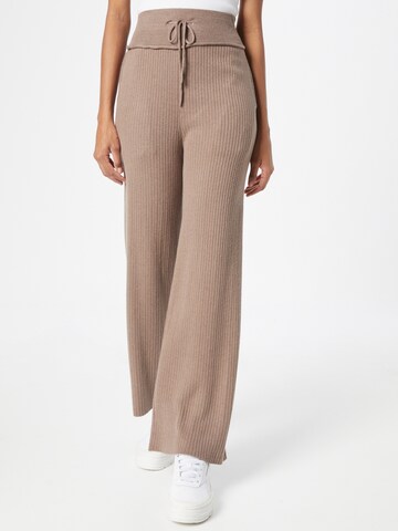 ICHI Wide leg Pants 'Cunvia' in Grey: front