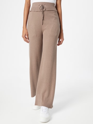 Wide Leg Pantalon 'Cunvia' ICHI en gris : devant