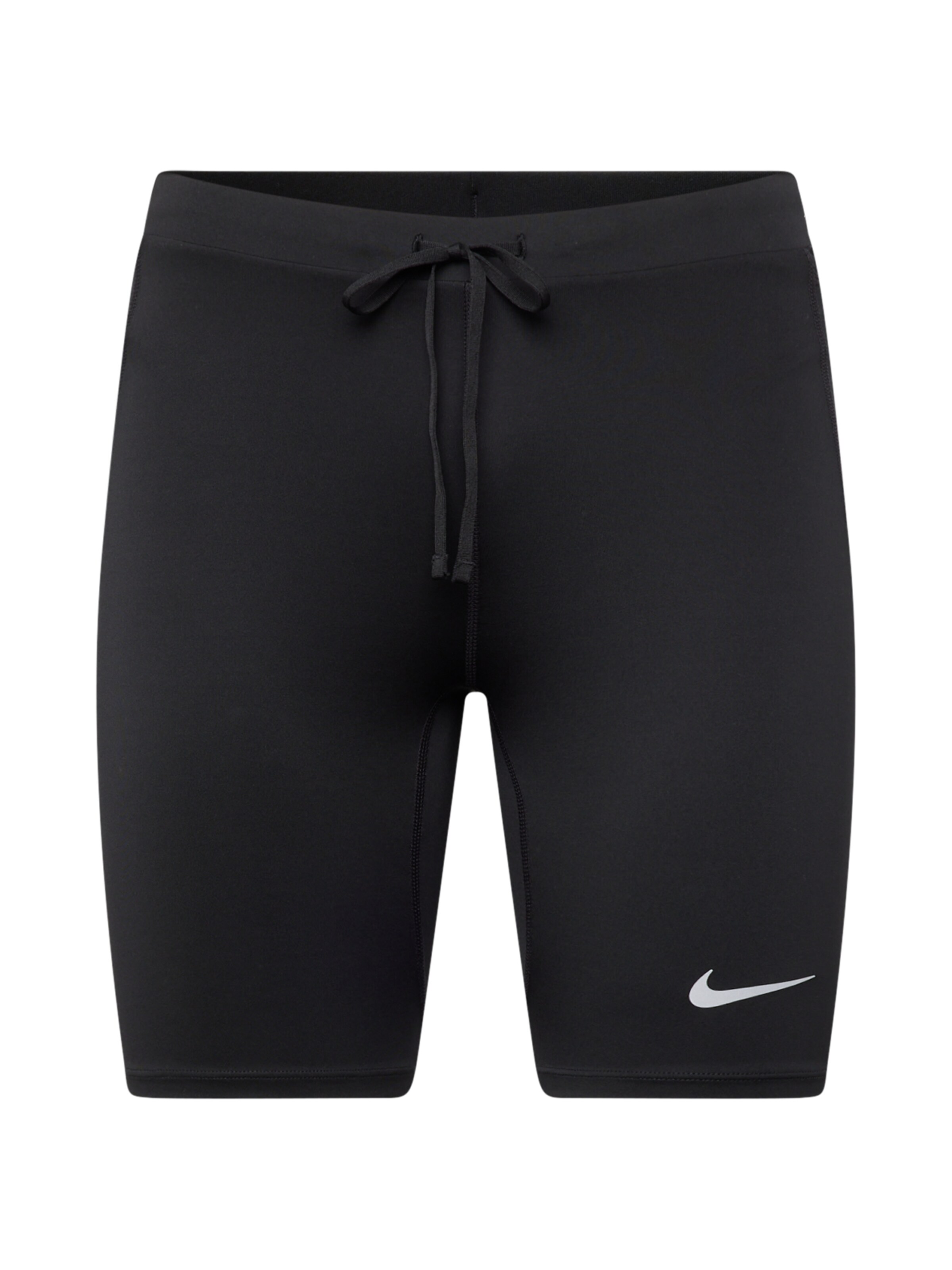 NIKE Skinny Workout Pants 'Fast' in Black: front