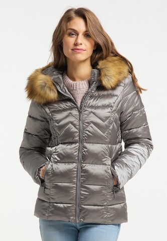 Usha Winter Jacket in Grey: front