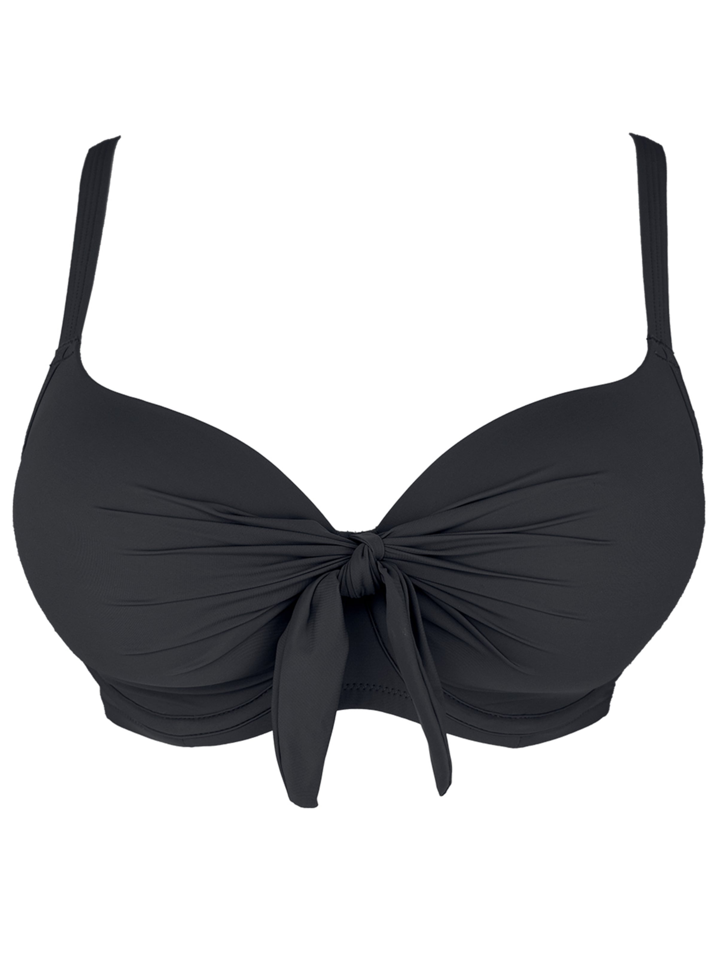 SugarShape T-Shirt Bikinitop 'Valencia' in Schwarz: Vorderseite