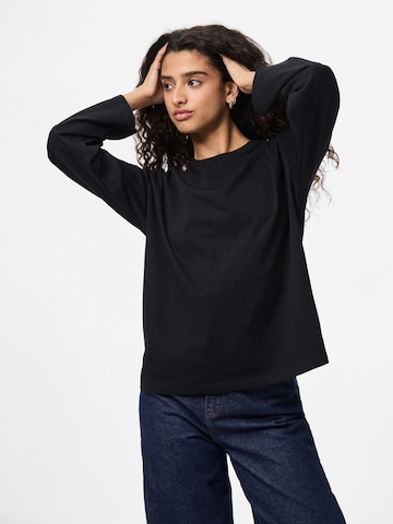 PIECES Shirt 'Sadie' in Black