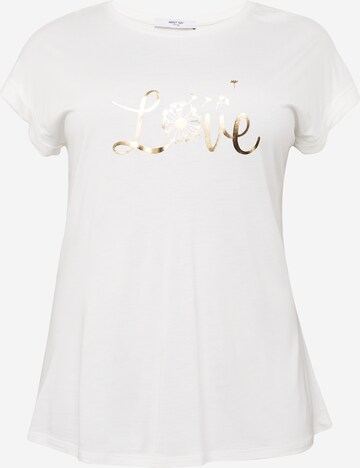 T-shirt 'Antonina' ABOUT YOU Curvy en blanc : devant