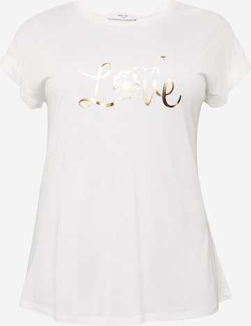 T-shirt 'Antonina' ABOUT YOU Curvy en blanc : devant