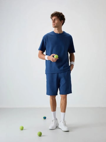 Pantalon Tommy Life en bleu : devant