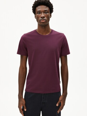 ARMEDANGELS Regular fit Shirt 'JAAMES' in Rood: voorkant