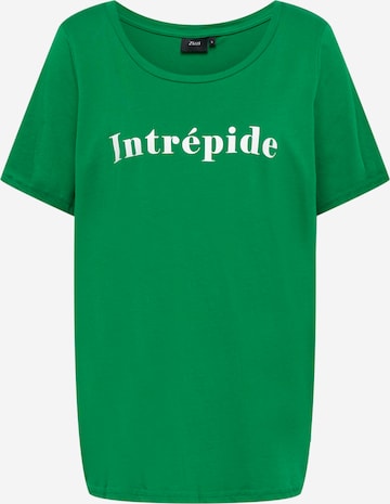 Zizzi - Camisa 'TIFFANY' em verde: frente