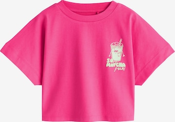 Next T-shirt i rosa: framsida