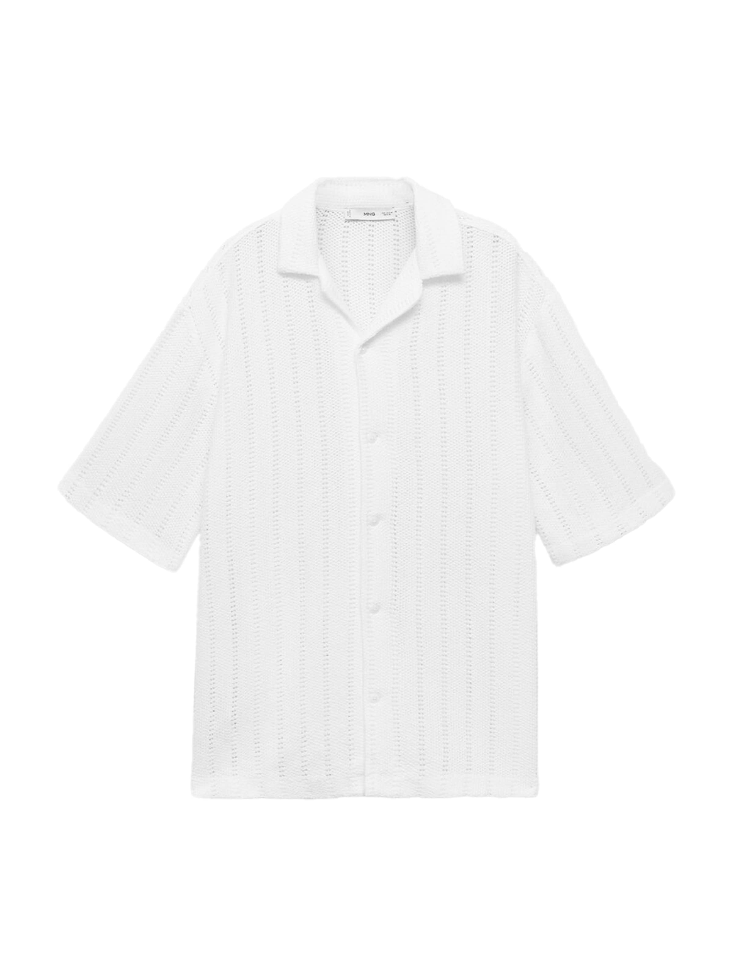 MANGO MAN Regular Fit Hemd 'MARTI' in Weiß: Vorderseite