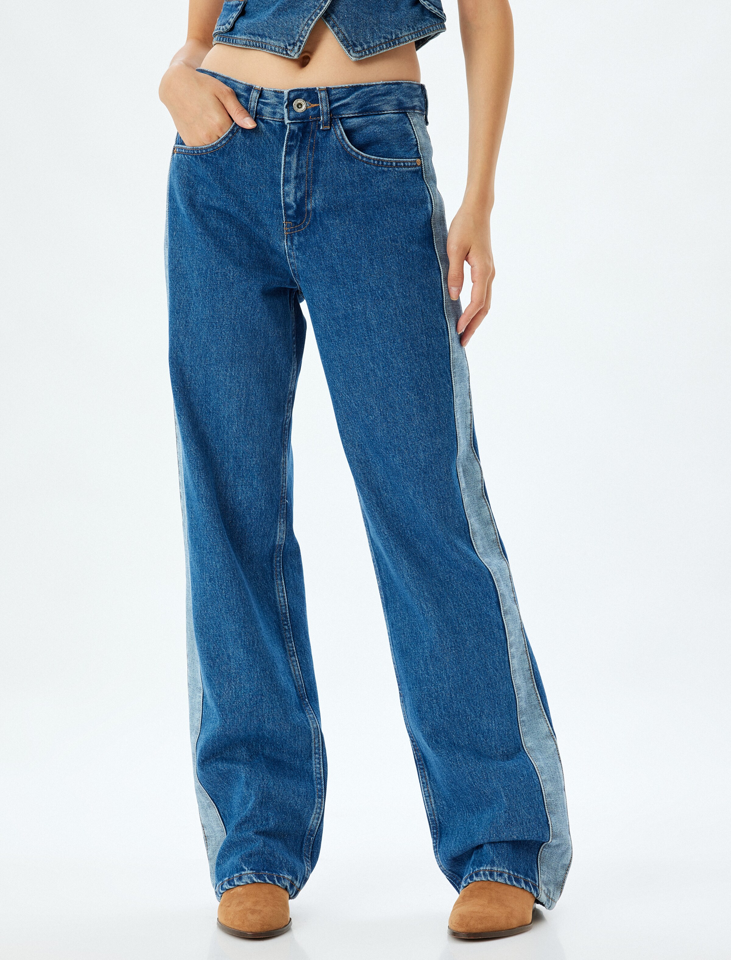 Koton Flared Jeans in Blue
