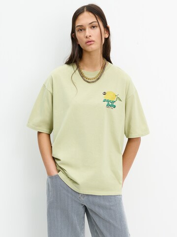 Pull&Bear Shirts 'LIMON' i grøn