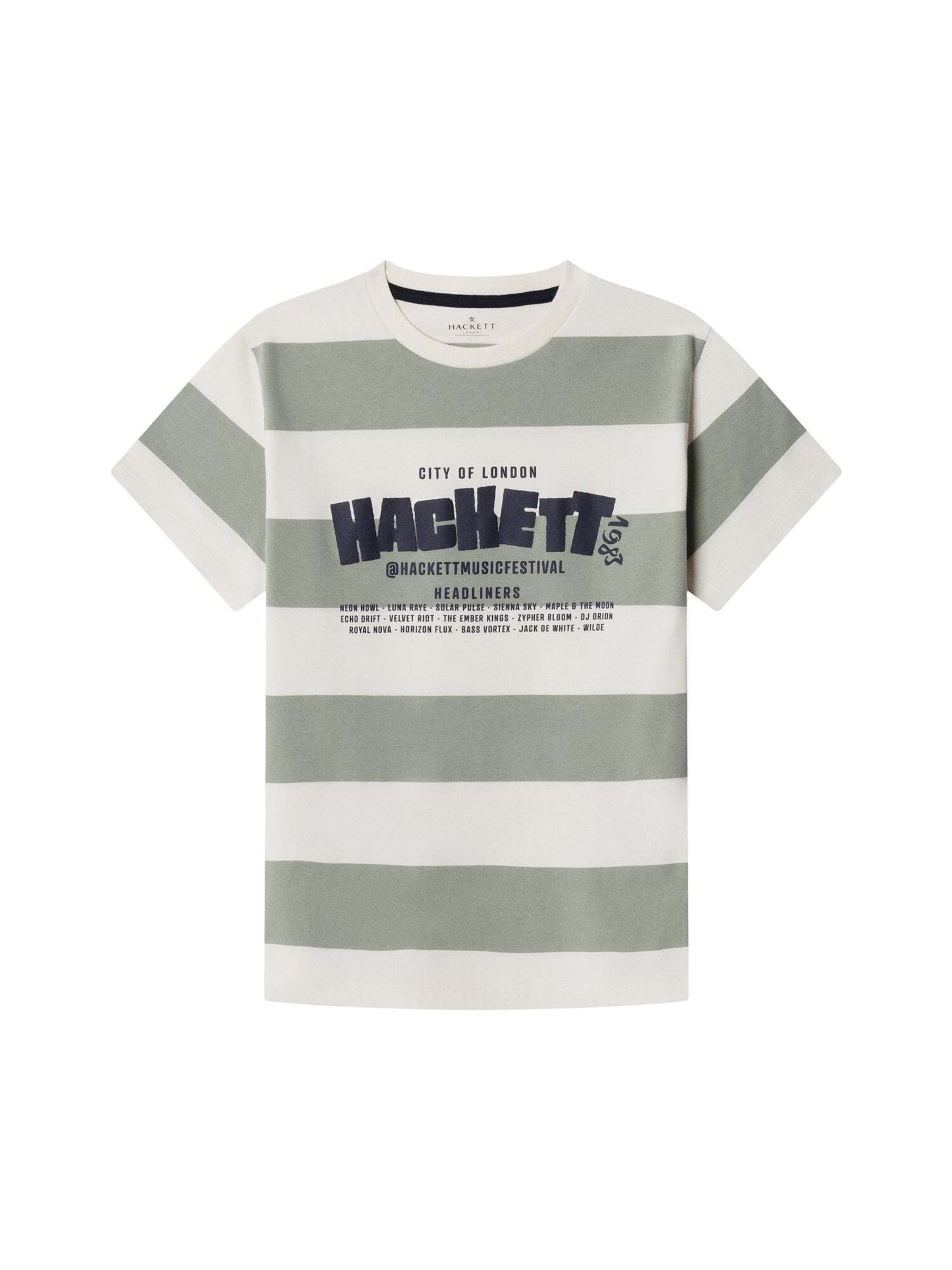 Hackett London Shirt 'Festival' in Light green / Black / Off white, Item view