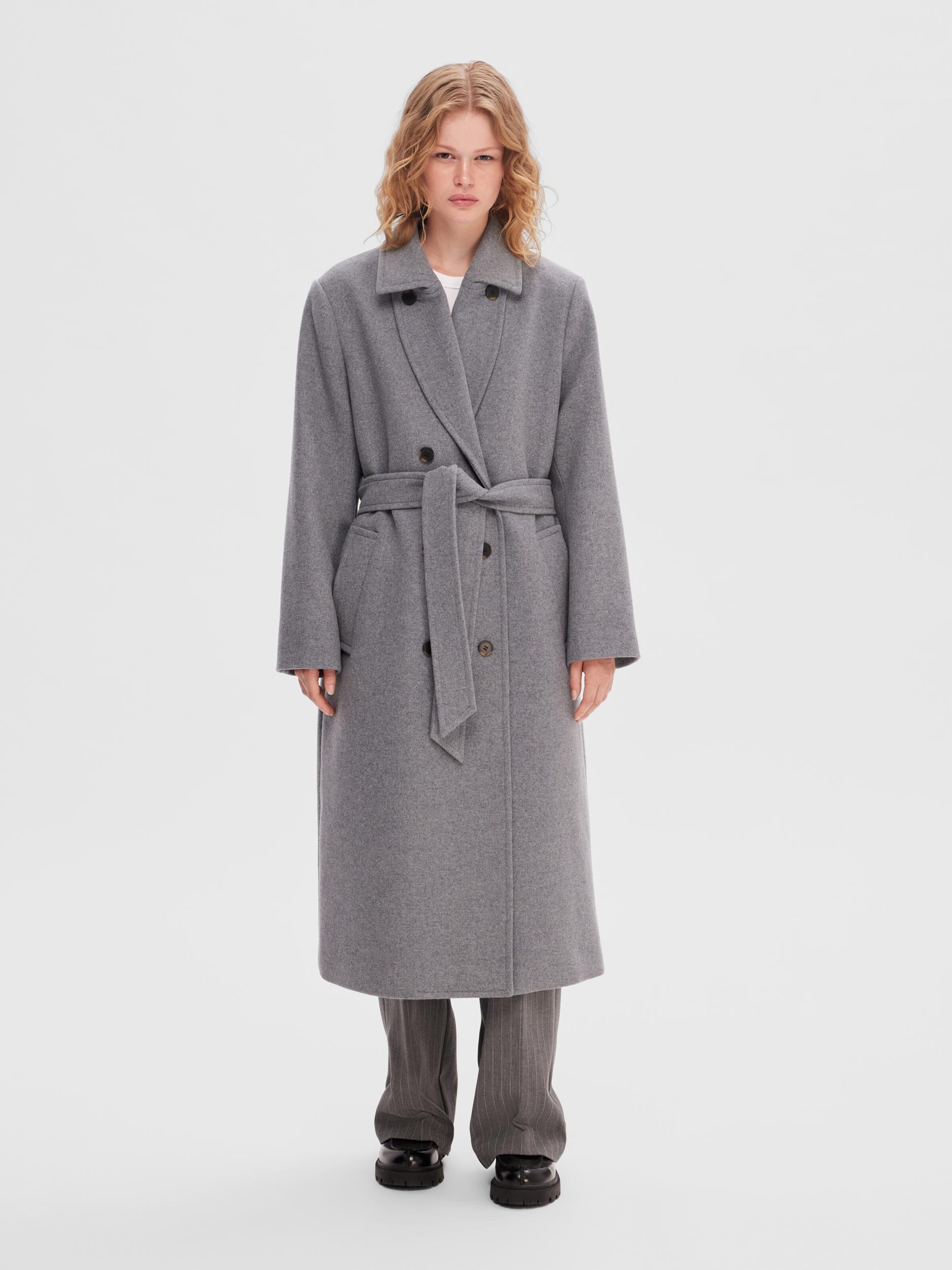 Selected cheap wool coat