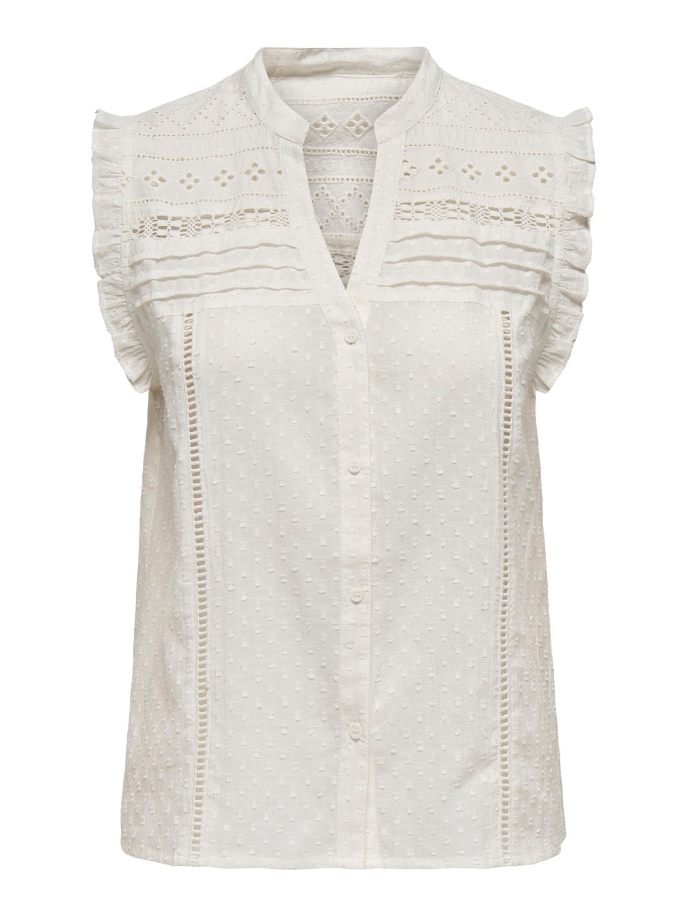 Camicia da donna 'ONLEVELYN' di ONLY in bianco: frontale