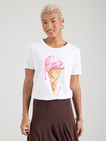 T-shirt 'Ice Cream' PRINCESS GOES HOLLYWOOD en blanc : devant
