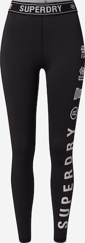 Superdry Workout Pants in Black: front