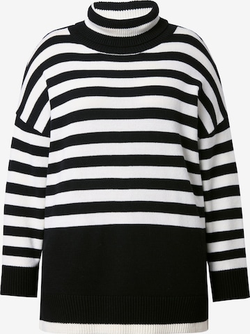 Ulla Popken Pullover in Schwarz: Vorderseite
