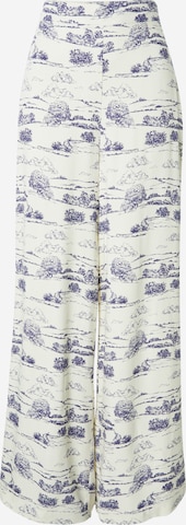 Nasty GalWide Leg/ Široke nogavice Hlače - bež boja: prednji dio