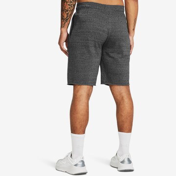 UNDER ARMOUR Regular Workout Pants 'Rival Terry' in Grey