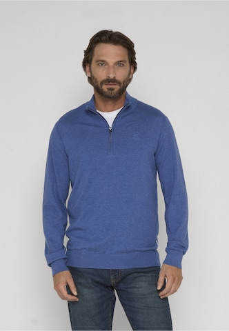 INDICODE JEANS Pulóver 'Lilamos' - kék: elől
