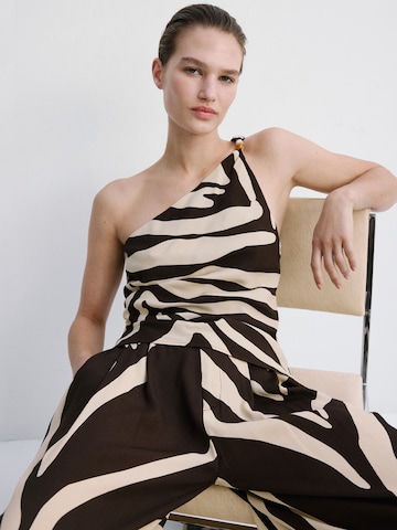 MANGO Top 'CUCA' in Brown: front