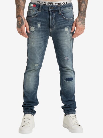 Carlo Colucci Regular Jeans 'Cecco' in Blau: predná strana