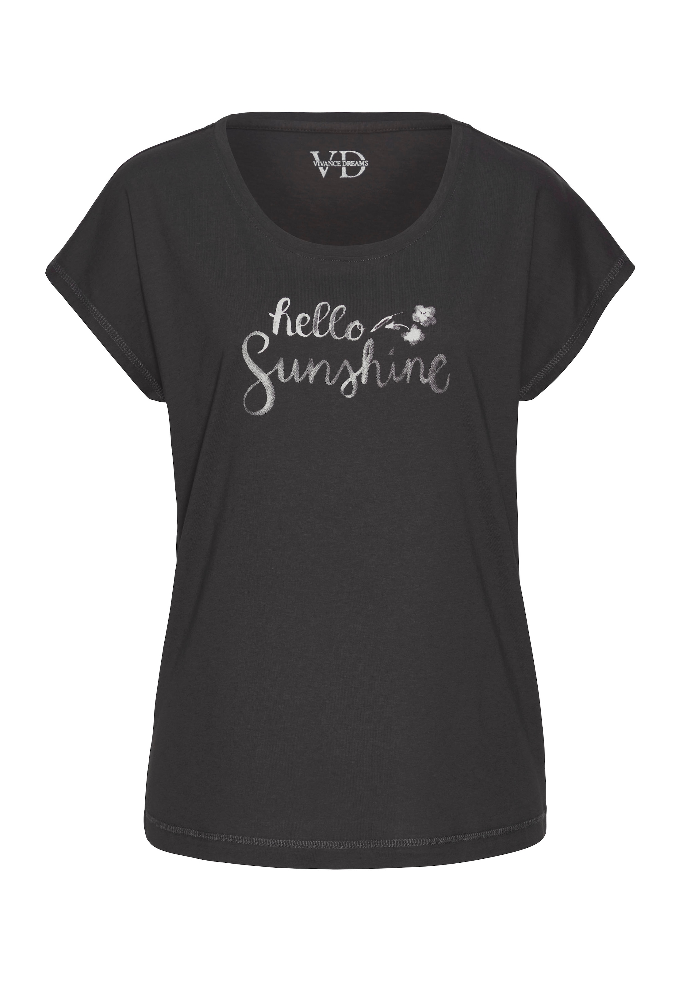 VIVANCE Μπλουζάκι 'Dreams' σε μαύρο: μπροστά
