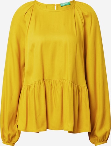 Camicia da donna di UNITED COLORS OF BENETTON in giallo: frontale