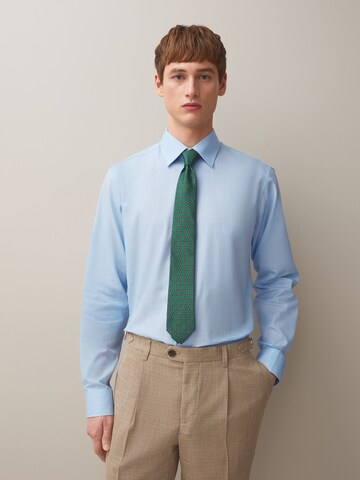 Next Regular fit Button Up Shirt in Blue: front