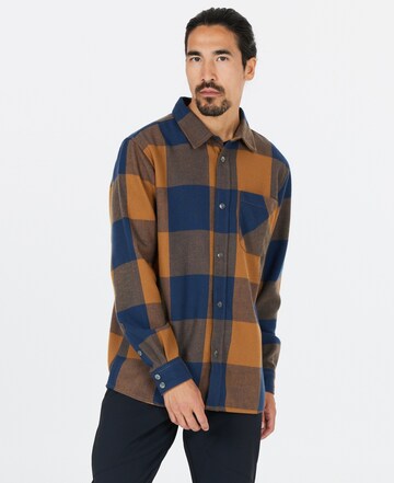 Whistler Regular fit Athletic button up shirt 'Vecna' in Brown: front