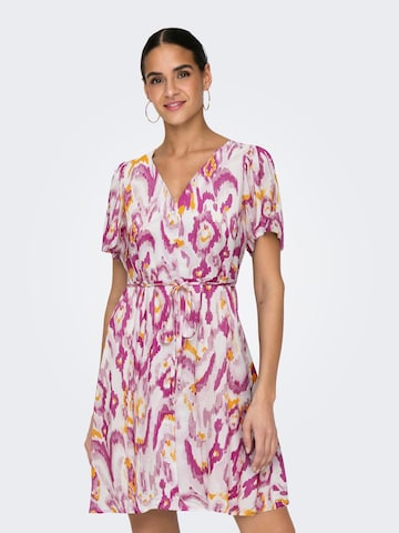 Robe 'EVIDA' ONLY en rose : devant