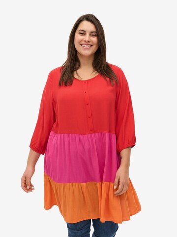 Zizzi Tunic 'Xphiline' in Pink: front