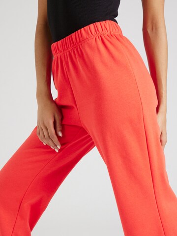 PIECES Loosefit Broek 'CHILLI' in Rood