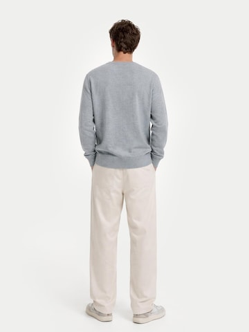 GOBI Cashmere Pullover 'Men's Essential Crewneck Cashmere Sweater'‌‌‌‌‌‌‌‌ in Grau