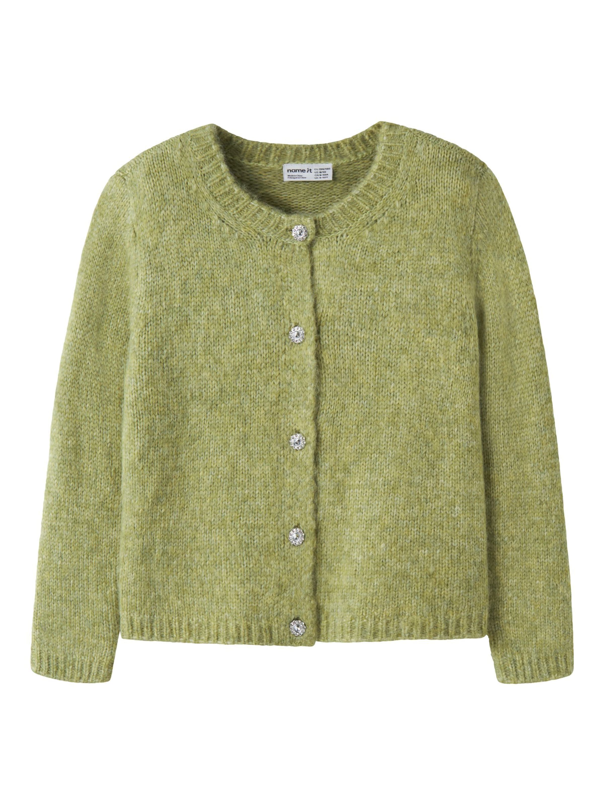 NAME IT - Cárdigan en verde: frente